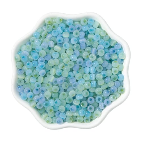 150 Stück 4mm Bunte Perlen Für Armbänder,Glasperlen Armbänder Selber Machen Perlen zum Auffädeln Mini Perlen für Armbänder Halskette Ketten Ringe Schmuckherstellung,Blau Grün 150 Stück 4mm Bunte Perlen Für Armbänder,Glasperlen Armbänder Selber Machen Perlen zum Auffädeln Mini Perlen für Armbänder Halskette Ketten Ringe Schmuckherstellung,Blau Grün von Wambere