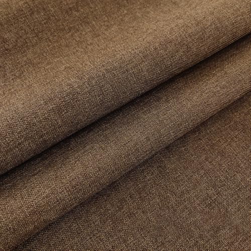 1m x 145cm Stoffe Baumwoll- und Leinenstoffe Meterware Stoff Dekostoff Sofastoff Bastelstoffe für DIY Nähen Handwerk Tischdekoration Kleidungsdekoration Heimdekoration,Braun von Wambere