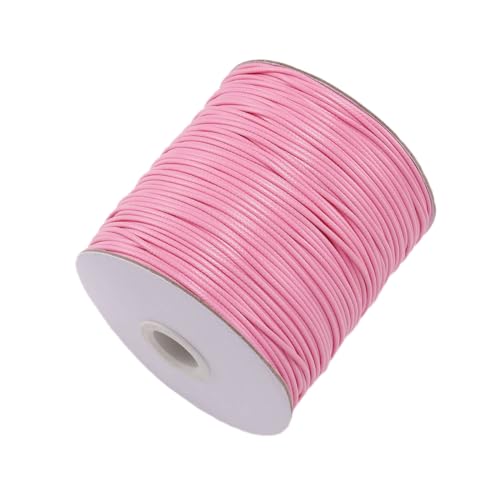 1mm x 10m Wachsschnur Wachslinie Wachskordel Waxedcord Baumwollschnur Gewachst Lederseil Lederschnur Basteln Schmuckkordel für DIY Handwerk Armband Halskette Schmuckherstellung,Rosa 1mm x 10m Wachsschnur Wachslinie Wachskordel Waxedcord Baumwollschnur Gewachst Lederseil Lederschnur Basteln Schmuckkordel für DIY Handwerk Armband Halskette Schmuckherstellung,Rosa von Wambere