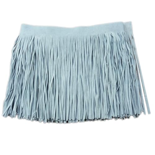 1m×20cm Fransenborte Wildleder-Quastenband Wildlederimitat Fransenverzierung Fransenbordüre Fransenband Dekoband Quaste Fransen-Borten Bänder,für DIY Basteln Nähen Kleiderdekoration,Hellblau 1m×20cm Fransenborte Wildleder-Quastenband Wildlederimitat Fransenverzierung Fransenbordüre Fransenband Dekoband Quaste Fransen-Borten Bänder,für DIY Basteln Nähen Kleiderdekoration,Hellblau von Wambere
