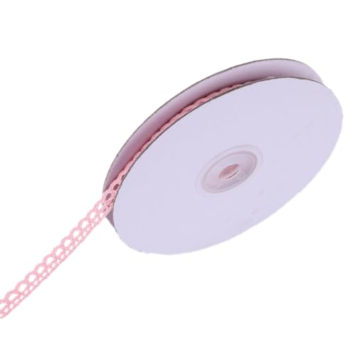 2 Roll Spitzenband, Vintage Spitze-Borten 10 Yards Baumwolle Dekoband Spitzenstoff Spitzenborte Zum Basteln Dekoband für Nähen Handwerk Hochzeit Deko Scrapbooking Geschenkbox,Rosa 2 Roll Spitzenband, Vintage Spitze-Borten 10 Yards Baumwolle Dekoband Spitzenstoff Spitzenborte Zum Basteln Dekoband für Nähen Handwerk Hochzeit Deko Scrapbooking Geschenkbox,Rosa von Wambere
