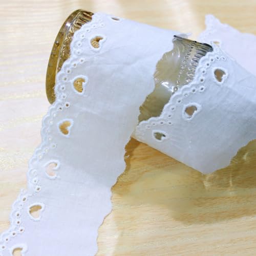 2 Yards 5cm Baumwolle Spitzenband Vintage Spitze Borte Band Spitzenborte Spitzenbordüre Spitzenbänder Zierband für Nähen DIY Handwerk Kleidung Hochzeit Scrapbooking Geschenkbox,Weiß 2 Yards 5cm Baumwolle Spitzenband Vintage Spitze Borte Band Spitzenborte Spitzenbordüre Spitzenbänder Zierband für Nähen DIY Handwerk Kleidung Hochzeit Scrapbooking Geschenkbox,Weiß von Wambere