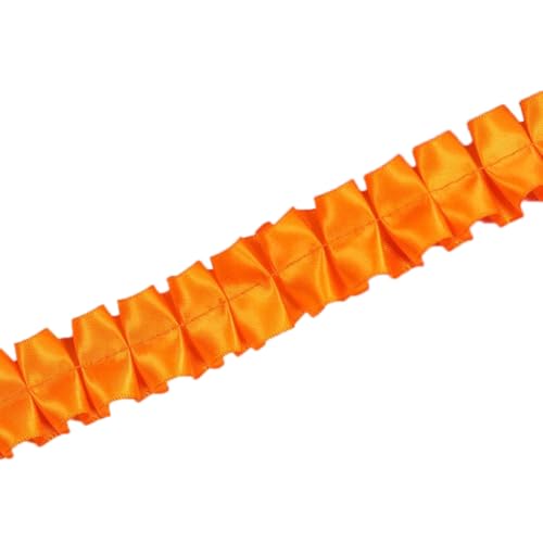 2 Yards Rüschenspitzeband Breite 2,5 cm Rüschenband Plissiertes Spitzenband Gerüschtes Spitzenbordüre Spitzenborte Dekoband Zierband für DIY Nähen Handwerk Kleidungsdekoration,Orange 2 Yards Rüschenspitzeband Breite 2,5 cm Rüschenband Plissiertes Spitzenband Gerüschtes Spitzenbordüre Spitzenborte Dekoband Zierband für DIY Nähen Handwerk Kleidungsdekoration,Orange von Wambere