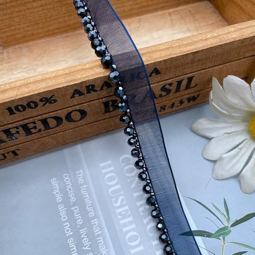 2 Yards Spitzenband mit Perlen,Perlen Band Borte Spitzenbesatz Spitzenborte Spitzenbordüre Zierspitze Dekoband Für DIY Nähen Basteln Kleidung Hochzeit Deko Scrapbooking Geschenkbox,Blau 2 Yards Spitzenband mit Perlen,Perlen Band Borte Spitzenbesatz Spitzenborte Spitzenbordüre Zierspitze Dekoband Für DIY Nähen Basteln Kleidung Hochzeit Deko Scrapbooking Geschenkbox,Blau von Wambere