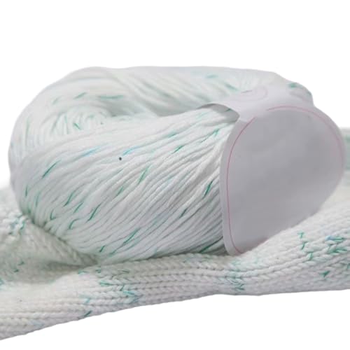 2 x 50g Baumwollgarnknäuel Wolle Garn Wollknäuel Wolle zum Häkeln und Stricken Wollgarn Handstrickgarn Garndraht Wollgarn Garnball für DIY Handwerk Schals Mützen Kleidungsdekoration,Bunt I von Wambere