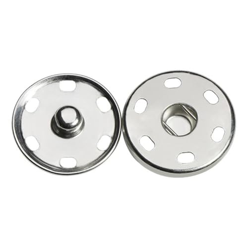 20 Sätze Druckknopf Set 21mm Metall Druckknöpfe Druckknopf zum Annähen Kleidung Snap Button Aufnähbare Druckknöpfe Snap Fasteners für DIY Handtasche Handwerk Kleidungsdekoration,Silber 20 Sätze Druckknopf Set 21mm Metall Druckknöpfe Druckknopf zum Annähen Kleidung Snap Button Aufnähbare Druckknöpfe Snap Fasteners für DIY Handtasche Handwerk Kleidungsdekoration,Silber von Wambere