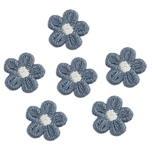 20 Stück 1.5cm Aufnäher Fünfblättriger Blumen Stickerei,Blumen Patches Gestrickte Blümchen Gestickte Applikationen zum Aufnähen für DIY Handwerk Haarschmuck Kleidungsdekoration,Blau 20 Stück 1.5cm Aufnäher Fünfblättriger Blumen Stickerei,Blumen Patches Gestrickte Blümchen Gestickte Applikationen zum Aufnähen für DIY Handwerk Haarschmuck Kleidungsdekoration,Blau von Wambere