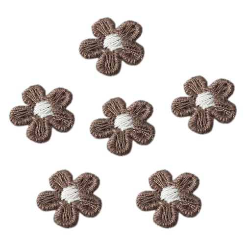 20 Stück 1.5cm Aufnäher Fünfblättriger Blumen Stickerei,Blumen Patches Gestrickte Blümchen Gestickte Applikationen zum Aufnähen für DIY Handwerk Haarschmuck Kleidungsdekoration,Kaffee 20 Stück 1.5cm Aufnäher Fünfblättriger Blumen Stickerei,Blumen Patches Gestrickte Blümchen Gestickte Applikationen zum Aufnähen für DIY Handwerk Haarschmuck Kleidungsdekoration,Kaffee von Wambere
