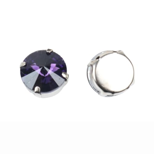20 Stück 12mm Glitzersteine zum Annähen,Glaskristall Strasssteine zum Handnähen Strasssteine mit Loch Prong Einstellung für DIY Handwerk Basteln Hochzeitsbraut Kleidungsdekoration,Dunkles Lila 20 Stück 12mm Glitzersteine zum Annähen,Glaskristall Strasssteine zum Handnähen Strasssteine mit Loch Prong Einstellung für DIY Handwerk Basteln Hochzeitsbraut Kleidungsdekoration,Dunkles Lila von Wambere