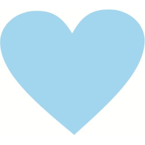 20 Stück 15.2cm Herzförmiges Konfetti Herzförmiger Papierschnitt Konfetti Papierschneiden Confetti Konfett Tisch Streu Deko für Hochzeit Party Jahrestage Klassenzimmerwand,Hellblau von Wambere