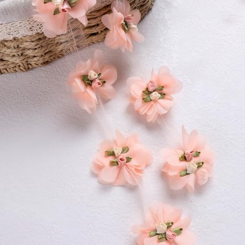 20 Stück 5,5cm Gerüschte Chiffon Blumen 3D Blumenband Spitzenband Stickerei Spitzenborte Zierband Dekoband Borten Bänder Für DIY Nähen Handwerk Haarschmuck Hochzeit Kleidungsdekoration,Dunkelrosa 20 Stück 5,5cm Gerüschte Chiffon Blumen 3D Blumenband Spitzenband Stickerei Spitzenborte Zierband Dekoband Borten Bänder Für DIY Nähen Handwerk Haarschmuck Hochzeit Kleidungsdekoration,Dunkelrosa von Wambere