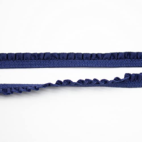 20 Yard Elastizität Plissierte Spitze,Vintage spitzenband,Geraffte Rüschen Chiffonband,Dekoband Zierband Spitzenstoff Spitzenborte für Nähen Handwerk Hochzeit Party Deko,6mm Marineblau 20 Yard Elastizität Plissierte Spitze,Vintage spitzenband,Geraffte Rüschen Chiffonband,Dekoband Zierband Spitzenstoff Spitzenborte für Nähen Handwerk Hochzeit Party Deko,6mm Marineblau von Wambere