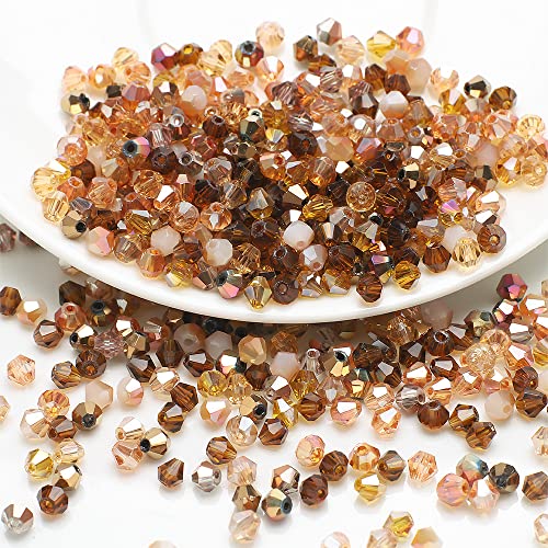 200 Stück 4mm Kristall Glas Perlen Facettierte Glasperle Kügelchen Bunte Glasperlen Kunstperlen Mehrfarbig Sortierte Perlen Gemischt Bastelperlen für Handwerk Armband Halsketten Schmuck,Braun 200 Stück 4mm Kristall Glas Perlen Facettierte Glasperle Kügelchen Bunte Glasperlen Kunstperlen Mehrfarbig Sortierte Perlen Gemischt Bastelperlen für Handwerk Armband Halsketten Schmuck,Braun von Wambere