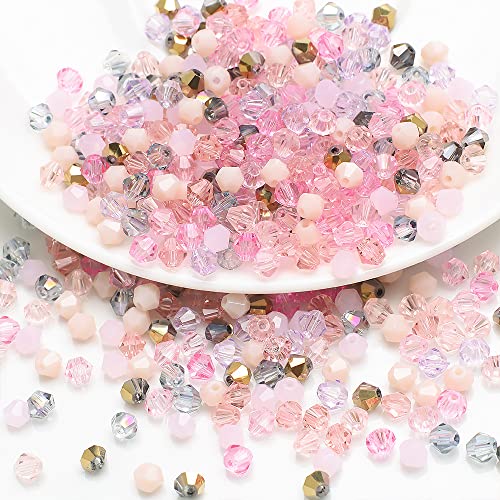 200 Stück 4mm Kristall Glas Perlen Facettierte Glasperle Kügelchen Bunte Glasperlen Kunstperlen Mehrfarbig Sortierte Perlen Gemischt Bastelperlen für Handwerk Armband Halsketten Schmuck,Rosa 200 Stück 4mm Kristall Glas Perlen Facettierte Glasperle Kügelchen Bunte Glasperlen Kunstperlen Mehrfarbig Sortierte Perlen Gemischt Bastelperlen für Handwerk Armband Halsketten Schmuck,Rosa von Wambere