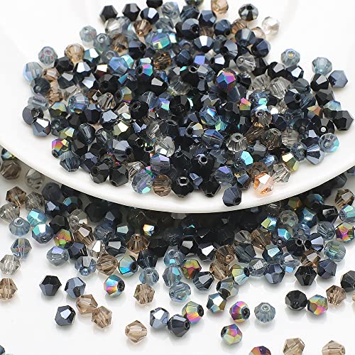 200 Stück 4mm Kristall Glas Perlen Facettierte Glasperle Kügelchen Bunte Glasperlen Kunstperlen Mehrfarbig Sortierte Perlen Gemischt Bastelperlen für Handwerk Armband Halsketten Schmuck,Schwarz 200 Stück 4mm Kristall Glas Perlen Facettierte Glasperle Kügelchen Bunte Glasperlen Kunstperlen Mehrfarbig Sortierte Perlen Gemischt Bastelperlen für Handwerk Armband Halsketten Schmuck,Schwarz von Wambere