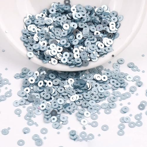 2000 Stück Pailetten kit paietten Pailletten basteln Lose Pailletten Cup Schillernde Spangles für DIY Kunsthandwerk Herstellung Nähen Aufkleben Auffädeln Glänzende Dekorative Hochzeit 4 mm,Himmelblau 2000 Stück Pailetten kit paietten Pailletten basteln Lose Pailletten Cup Schillernde Spangles für DIY Kunsthandwerk Herstellung Nähen Aufkleben Auffädeln Glänzende Dekorative Hochzeit 4 mm,Himmelblau von Wambere