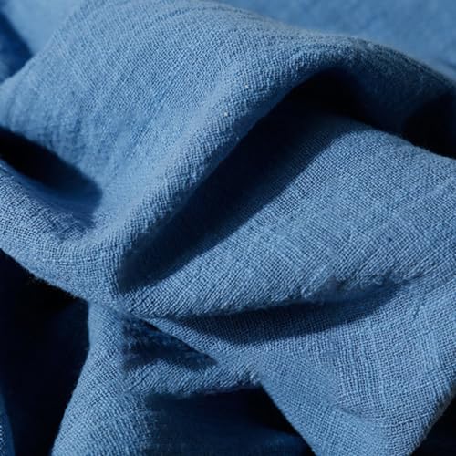 200cm x 130cm Stoffe Stoff aus Baumwolle und Leinen,Dünner Leinenstoff,Stoff Fabric Meterware,Fabric zum Nähen,Dekostoff für DIY Basteln Kleidungsdekoration Tischdekoration,Blauer See 200cm x 130cm Stoffe Stoff aus Baumwolle und Leinen,Dünner Leinenstoff,Stoff Fabric Meterware,Fabric zum Nähen,Dekostoff für DIY Basteln Kleidungsdekoration Tischdekoration,Blauer See von Wambere