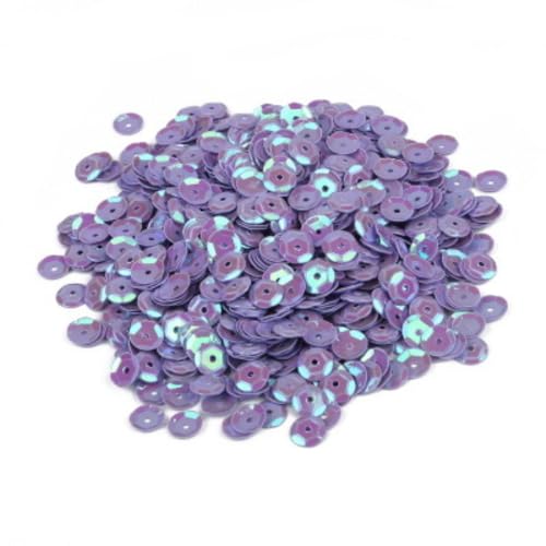 2400 Stück Durchmesser 6mm Pailletten,Lose Pailletten Sequin mit Loch,Pailletten zum Basteln,für Nähen DIY Basteln Kunsthandwerk Nagelkunst Schmuckherstellung Kleidungsdekoration,Lila von Wambere