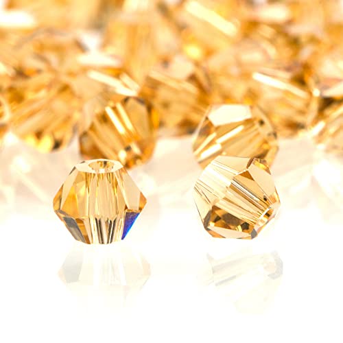 280 Stück 6mm Kristall Glas Perlen Facettierte Glasperle Kügelchen Bunte Glasperlen Runde Kunstperlen Mehrfarbig Sortierte Perlen Gemischt Bastelperlen für Handwerk Armband Schmuck,Goldener Champagner 280 Stück 6mm Kristall Glas Perlen Facettierte Glasperle Kügelchen Bunte Glasperlen Runde Kunstperlen Mehrfarbig Sortierte Perlen Gemischt Bastelperlen für Handwerk Armband Schmuck,Goldener Champagner von Wambere