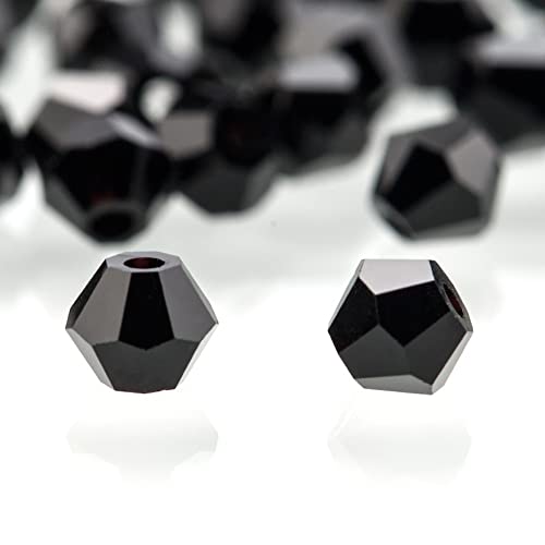 280 Stück 6mm Kristall Glas Perlen Facettierte Glasperle Kügelchen Bunte Glasperlen Runde Kunstperlen Mehrfarbig Sortierte Perlen Gemischt Bastelperlen für Handwerk Armband Schmuck,Pures Schwarz 280 Stück 6mm Kristall Glas Perlen Facettierte Glasperle Kügelchen Bunte Glasperlen Runde Kunstperlen Mehrfarbig Sortierte Perlen Gemischt Bastelperlen für Handwerk Armband Schmuck,Pures Schwarz von Wambere
