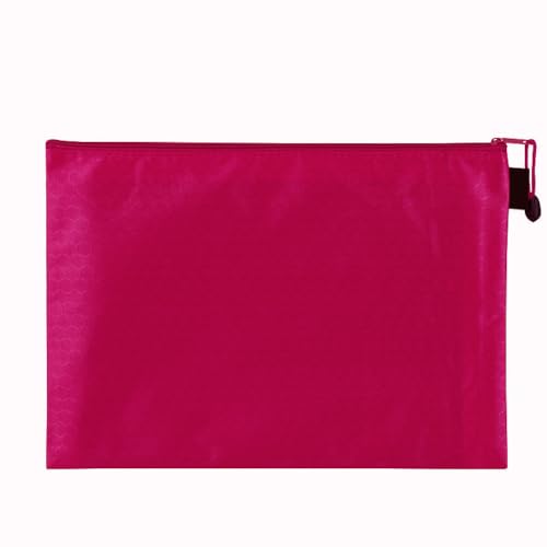 3 Stück Dokumententasche Wasserdichte Dokumentenmappe mit Reißverschluss Zipper File Taschen Für Datei Papier Dokumente Kosmetika Hausaufgaben Reiseutensilien,Rosenrot,B5(28×20cm) von Wambere