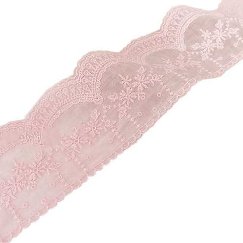 3 Yards 8cm Baumwolle Spitzenband Vintage Stickereispitze Spitzenborte Spitzenstoff Spitze Borte Band Dekoband Zierband für Nähen DIY Handwerk Hochzeit Kleidung Deko Scrapbooking,Rosa 3 Yards 8cm Baumwolle Spitzenband Vintage Stickereispitze Spitzenborte Spitzenstoff Spitze Borte Band Dekoband Zierband für Nähen DIY Handwerk Hochzeit Kleidung Deko Scrapbooking,Rosa von Wambere