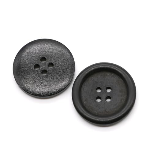 30 Stück 25mm Natürliche Holzknöpfe handgefertigte Knöpfe Hölzerne Runde Knöpfe 4 Löcher Knöpfen für DIY Basteln Kunsthandwerk Stricken Nähen von Kleidung Mantel Hüten Taschen,Schwarz B 30 Stück 25mm Natürliche Holzknöpfe handgefertigte Knöpfe Hölzerne Runde Knöpfe 4 Löcher Knöpfen für DIY Basteln Kunsthandwerk Stricken Nähen von Kleidung Mantel Hüten Taschen,Schwarz B von Wambere