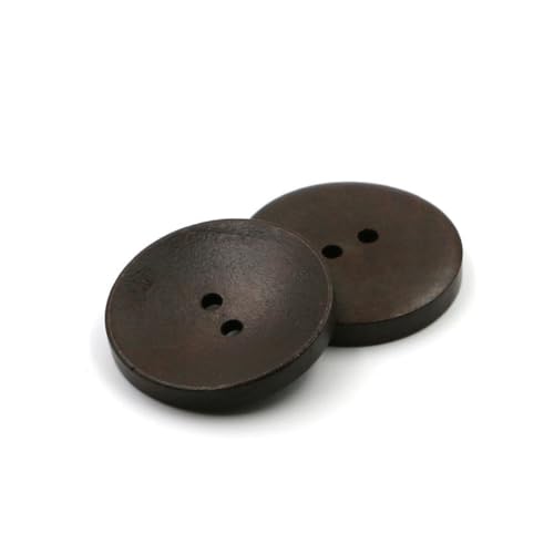 30 Stück 30mm Natürliche Holzknöpfe handgefertigte Knöpfe Hölzerne Runde Knöpfe 2 Löcher Knöpfen für DIY Basteln Kunsthandwerk Stricken Nähen von Kleidung Mantel Hüten Taschen,Dunkler Kaffee A 30 Stück 30mm Natürliche Holzknöpfe handgefertigte Knöpfe Hölzerne Runde Knöpfe 2 Löcher Knöpfen für DIY Basteln Kunsthandwerk Stricken Nähen von Kleidung Mantel Hüten Taschen,Dunkler Kaffee A von Wambere