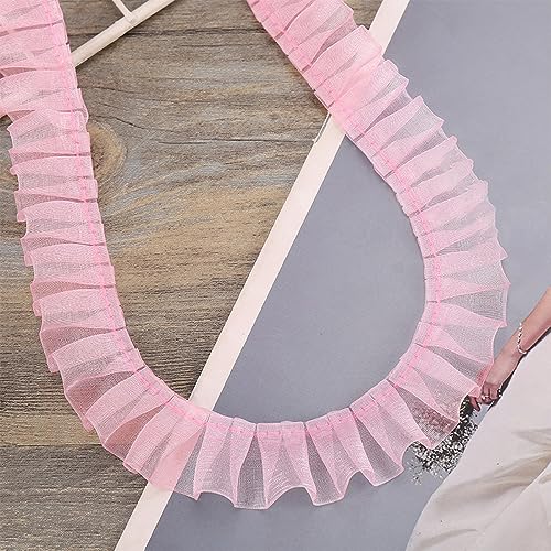 30 Yards 2.5 cm Spitzenband Gerafftes Rüschen Spitzenborte Elastisches Stoff Spitzenbesatz,Vintage Spitze-Borten Deko,für DIY Nähen Handwerk Hochzeit Deko Scrapbooking Geschenkverpackung,Blasses Rosa 30 Yards 2.5 cm Spitzenband Gerafftes Rüschen Spitzenborte Elastisches Stoff Spitzenbesatz,Vintage Spitze-Borten Deko,für DIY Nähen Handwerk Hochzeit Deko Scrapbooking Geschenkverpackung,Blasses Rosa von Wambere