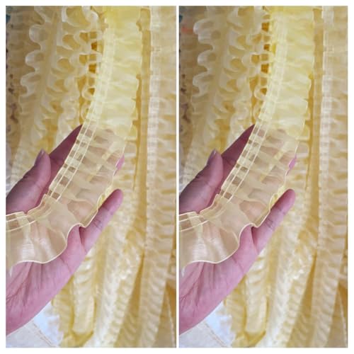 30 Yards 3,9cm Rüschenspitze Spitzenband Rüschenbesatz Spitzenborte Plisseespitze Spitzenbordüre Spitzenbesatz Zierband für DIY Handwerk Nähen Dessous Hochzeit Kleidungsdekoration,Aprikose 30 Yards 3,9cm Rüschenspitze Spitzenband Rüschenbesatz Spitzenborte Plisseespitze Spitzenbordüre Spitzenbesatz Zierband für DIY Handwerk Nähen Dessous Hochzeit Kleidungsdekoration,Aprikose von Wambere