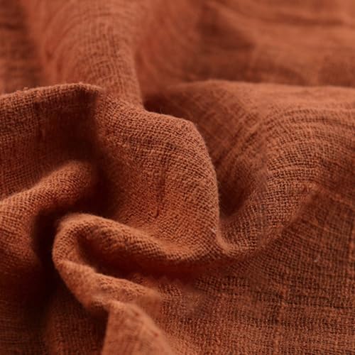 300cm x 130cm Stoffe Stoff aus Baumwolle und Leinen,Dünner Leinenstoff,Stoff Fabric Meterware,Fabric zum Nähen,Dekostoff für DIY Basteln Kleidungsdekoration Tischdekoration,Orange 300cm x 130cm Stoffe Stoff aus Baumwolle und Leinen,Dünner Leinenstoff,Stoff Fabric Meterware,Fabric zum Nähen,Dekostoff für DIY Basteln Kleidungsdekoration Tischdekoration,Orange von Wambere