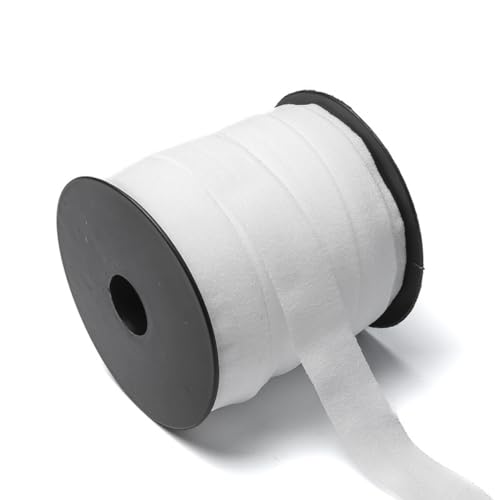 30M 15mm Breit Gummiband Elastisches Band,Gummibänder zum Nähen,Gummizug Einfassband,Elastic Band Elastisches Farbband für DIY Basteln Unterwäsche BH-Träger Kleidung Gürtel,Weiß von Wambere
