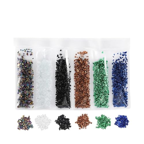 30g Crushed Glass Zerkleinertes Glasfüller 1-3mm Unregelmäßiges Glas zum Basteln Glasgranulat Deko für DIY Resin Silikonform Füller Epoxidharz Dekoration Mikrolandschaftsgestaltung,Farbe 5 30g Crushed Glass Zerkleinertes Glasfüller 1-3mm Unregelmäßiges Glas zum Basteln Glasgranulat Deko für DIY Resin Silikonform Füller Epoxidharz Dekoration Mikrolandschaftsgestaltung,Farbe 5 von Wambere