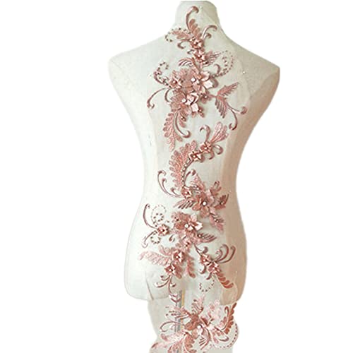 3D Spitze Flicken Applique Patch Stickerei Perlen Patches Blumenmotiv Spitzenbesatz für DIY Handwerk Nähen Ausschnitt Hochzeit Braut Kleidung Brautkleid Dekoration,Altrosa 3D Spitze Flicken Applique Patch Stickerei Perlen Patches Blumenmotiv Spitzenbesatz für DIY Handwerk Nähen Ausschnitt Hochzeit Braut Kleidung Brautkleid Dekoration,Altrosa von Wambere