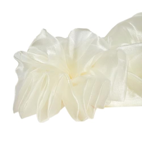 3m x 150cm Organza Stoffe zum Nähen Meterware Organzastoff Dekostoff Bekleidungsstoffe für DIY Kunsthandwerk Basteln Vorhänge Tischdecken Hochzeit Party Kleidungsdekoration,Creme von Wambere