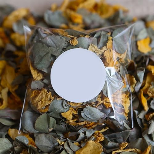 3x10g Blütenkonfetti Natürliche Getrocknete Rosenblätter Konfetti Hochzeitsfeier Dekoration Hochzeitskonfetti Abbaubare Getrocknete Blütenblätter für DIY Handwerk Zubehör,Gelbgrün von Wambere