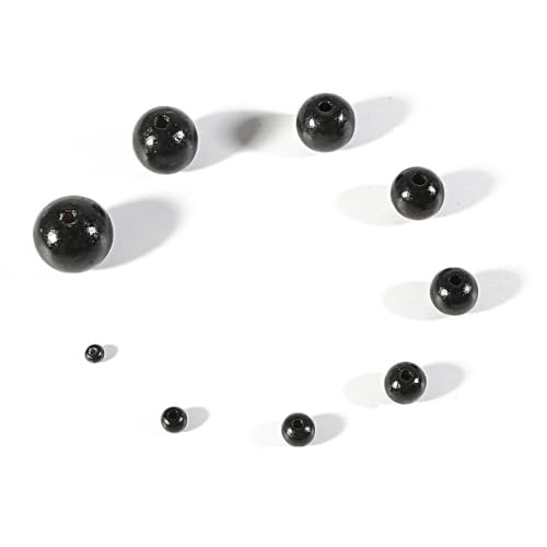40 Stück Holzperlen 18mm Runde Perlen mit Loch Holzperlen zum Auffädeln Bastelperlen Lose Perlen Zwischenperlen für DIY Handwerk Armbänder Halsketten Ohrringe Schmuckherstellung,Schwarz 40 Stück Holzperlen 18mm Runde Perlen mit Loch Holzperlen zum Auffädeln Bastelperlen Lose Perlen Zwischenperlen für DIY Handwerk Armbänder Halsketten Ohrringe Schmuckherstellung,Schwarz von Wambere