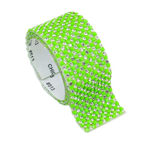 5 Rollen 40cm Selbstklebende Strass Band,4 Reihen Strass,Glitzersteine,Strasssteine Selbstklebend,Strasssteine Aufkleber Strassband,Strassstreifen,für Telefon,Hochzeit,Dekoration,Leuchtendes Grün 5 Rollen 40cm Selbstklebende Strass Band,4 Reihen Strass,Glitzersteine,Strasssteine Selbstklebend,Strasssteine Aufkleber Strassband,Strassstreifen,für Telefon,Hochzeit,Dekoration,Leuchtendes Grün von Wambere