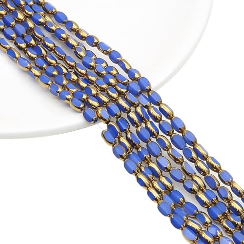 5 Spieß Oval 4x6mm Perlen,Mini Glasperlen DIY Perlen zum Auffädeln mit für Geschenkidee Armbänder, Perlen zum Auffädeln für Weihnachten Geburtstage Armband Armbänder Schmuckherstellung Dunkelblau 5 Spieß Oval 4x6mm Perlen,Mini Glasperlen DIY Perlen zum Auffädeln mit für Geschenkidee Armbänder, Perlen zum Auffädeln für Weihnachten Geburtstage Armband Armbänder Schmuckherstellung Dunkelblau von Wambere