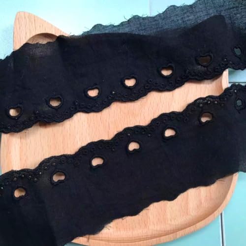5 Yards 5cm Baumwolle Spitzenband Vintage Spitze Borte Band Spitzenborte Spitzenbordüre Spitzenbänder Zierband für Nähen DIY Handwerk Kleidung Hochzeit Scrapbooking Geschenkbox,Schwarz 5 Yards 5cm Baumwolle Spitzenband Vintage Spitze Borte Band Spitzenborte Spitzenbordüre Spitzenbänder Zierband für Nähen DIY Handwerk Kleidung Hochzeit Scrapbooking Geschenkbox,Schwarz von Wambere
