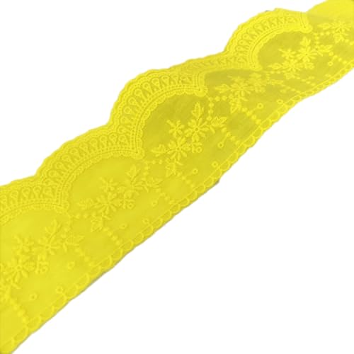 5 Yards 8cm Baumwolle Spitzenband Vintage Stickereispitze Spitzenborte Spitzenstoff Spitze Borte Band Dekoband Zierband für Nähen DIY Handwerk Hochzeit Kleidung Deko Scrapbooking,Gelb 5 Yards 8cm Baumwolle Spitzenband Vintage Stickereispitze Spitzenborte Spitzenstoff Spitze Borte Band Dekoband Zierband für Nähen DIY Handwerk Hochzeit Kleidung Deko Scrapbooking,Gelb von Wambere