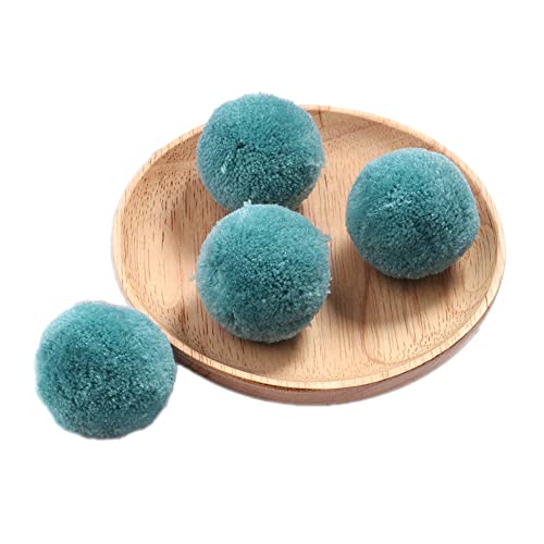50 STK 20 mm Bunte Pompons zum Basteln,Bunte Bommeln Bälle,Pompoms für Kunsthandwerk,Pompons Bälle für Ostern,Weihnachten,Bunte Pompons für DIY Basteln Tischdekoration Geburtstagsdeko,Grau Blau von Wambere