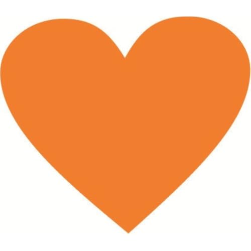 50 Stück 15.2cm Herzförmiges Konfetti Herzförmiger Papierschnitt Konfetti Papierschneiden Confetti Konfett Tisch Streu Deko für Hochzeit Party Jahrestage Klassenzimmerwand,Orange von Wambere