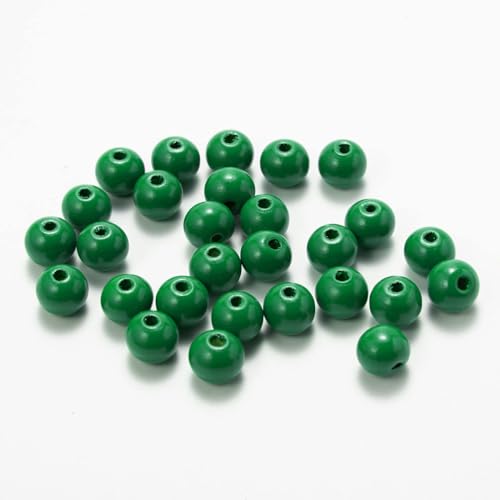 50 Stück Durchmesser 12mm Bunte Holzperlen Runde Holzperlen Bastelnperlen zum Auffädeln Verstreute Perlen Hölzerne Perlen mit Loch für DIY Armbänder Halsketten Schmuckherstellung,Grün 50 Stück Durchmesser 12mm Bunte Holzperlen Runde Holzperlen Bastelnperlen zum Auffädeln Verstreute Perlen Hölzerne Perlen mit Loch für DIY Armbänder Halsketten Schmuckherstellung,Grün von Wambere