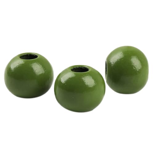 50 Stück Durchmesser 20mm Bunte Holzperlen Runde Holzperlen Bastelnperlen zum Auffädeln Verstreute Perlen Hölzerne Perlen mit 7 mm Lochdurchmesser für DIY Armbänder Halsketten,Dunkelgrün 50 Stück Durchmesser 20mm Bunte Holzperlen Runde Holzperlen Bastelnperlen zum Auffädeln Verstreute Perlen Hölzerne Perlen mit 7 mm Lochdurchmesser für DIY Armbänder Halsketten,Dunkelgrün von Wambere