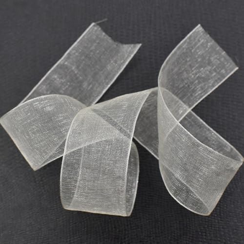 50 Yards 20mm Schleifenband Geschenkband Bogenband Dekoband Transparentes Chiffonband für DIY Basteln Handwerk Brautstrauß Geschenkverpackung Weihnachten Hochzeit Party Geburtstag,Creme 50 Yards 20mm Schleifenband Geschenkband Bogenband Dekoband Transparentes Chiffonband für DIY Basteln Handwerk Brautstrauß Geschenkverpackung Weihnachten Hochzeit Party Geburtstag,Creme von Wambere