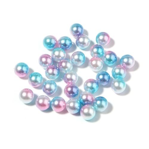 500 Stück 4mm Nicht poröse Bunt ABS Perlen Streuperlen Runde Perlen Bastelperlen Lose Perlen für DIY Handwerk Vasenfüller Schmuckherstellung Schmuckdesign Dekorationszubehör,Weiß Blau Rosa von Wambere