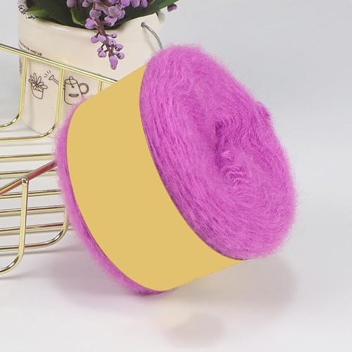 50g Feines Mohair Wollgarn,Wolle zum Häkeln und Stricken,Weiches Wollgarn Handstrickgarn Häkelgarn Yarn Crochet für DIY Basteln Kunsthandwerk Mützen Schals Kleidungsdekoration,Lila 50g Feines Mohair Wollgarn,Wolle zum Häkeln und Stricken,Weiches Wollgarn Handstrickgarn Häkelgarn Yarn Crochet für DIY Basteln Kunsthandwerk Mützen Schals Kleidungsdekoration,Lila von Wambere