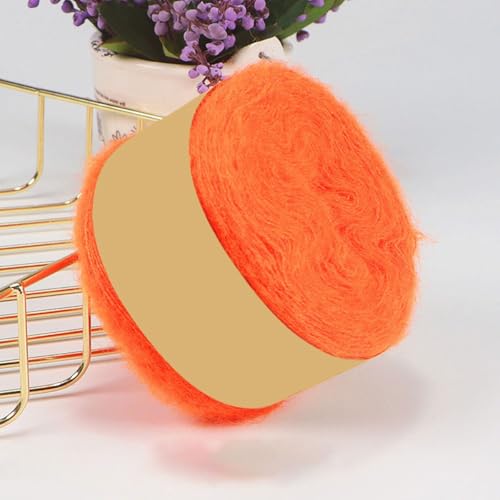 50g Feines Mohair Wollgarn,Wolle zum Häkeln und Stricken,Weiches Wollgarn Handstrickgarn Häkelgarn Yarn Crochet für DIY Basteln Kunsthandwerk Mützen Schals Kleidungsdekoration,Orange 50g Feines Mohair Wollgarn,Wolle zum Häkeln und Stricken,Weiches Wollgarn Handstrickgarn Häkelgarn Yarn Crochet für DIY Basteln Kunsthandwerk Mützen Schals Kleidungsdekoration,Orange von Wambere