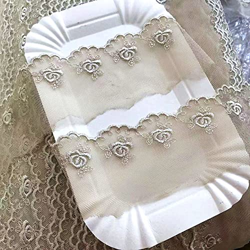 5cm Breite 10 Yard Bunt Vintage Rosen Stickerei Spitze Tüllstoff,Spitzenband Spitzenborte Dekoband Spitzenbordüre Spitze Geschenkband Zierband für Hochzeit DIY Basteln Kleidung Nähen,Grau 5cm Breite 10 Yard Bunt Vintage Rosen Stickerei Spitze Tüllstoff,Spitzenband Spitzenborte Dekoband Spitzenbordüre Spitze Geschenkband Zierband für Hochzeit DIY Basteln Kleidung Nähen,Grau von Wambere